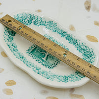 Green Pottery Soap Dish