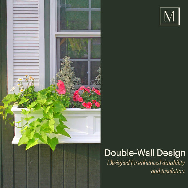 Grey Window Box Planter