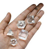 Clear Quartz Platonic Solids (Set of 5)