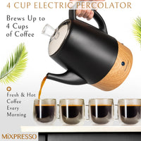 Black Electric Coffee Percolator