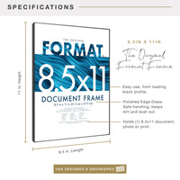Black Photo Frames (Set of 12)