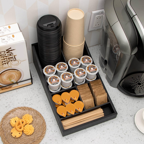 Black Coffee Station Organizer