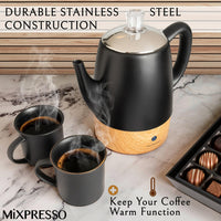 Black Electric Coffee Percolator