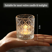 Clear Glass Tealight Holders