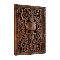 Wooden Skull Wall Decor