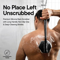 Charcoal Silicone Back Scrubber