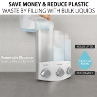 White Shower Dispenser
