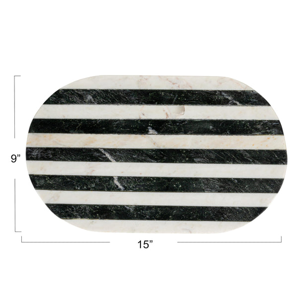 Striped Marble Cutting Board