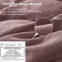 Purple Linen Pillowcases (Set of 2)