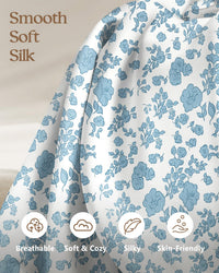 Floral Silk Pillowcases Fresh (Set of 2)
