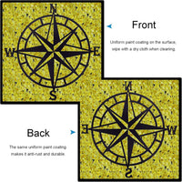 Metal Nautical Compass Decor