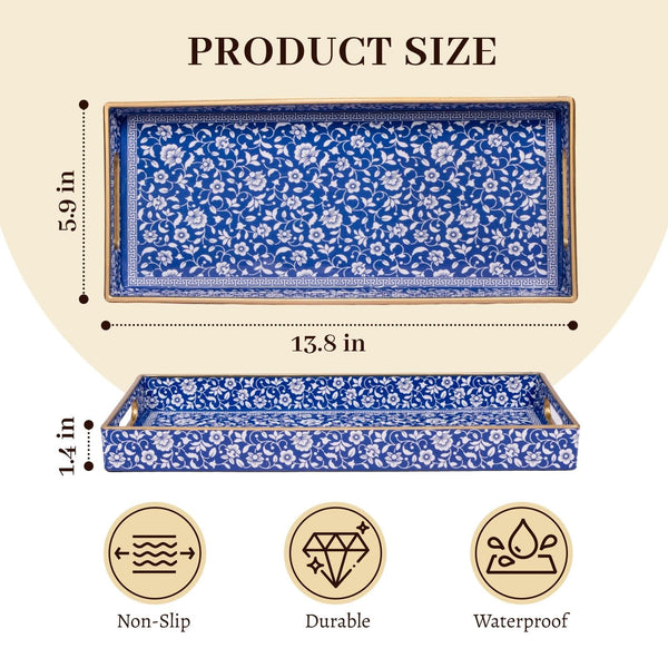 Blue Bohemian Vanity Tray
