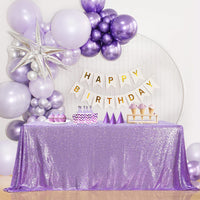 Lilac Sequin Tablecloth