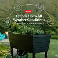 Dark Grey Raised Planter