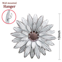 Galvanized Metal Flowers (Set of 2)