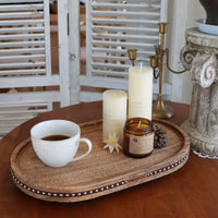 Rustic Oval Decorative Tray