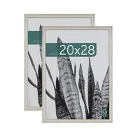 Gray Woodgrain Poster Frames (Set of 2)