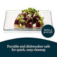 Square Glass Dinnerware (Set of 12)