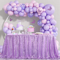 Lilac Sequin Tablecloth
