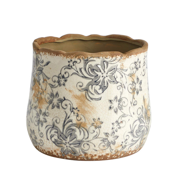 Scroll Ceramic Planter
