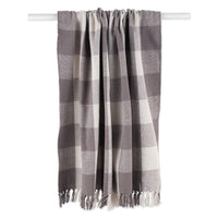 Gray Buffalo Check Throw