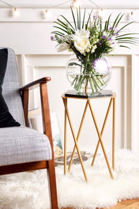 Clear Glass Bubble Vase