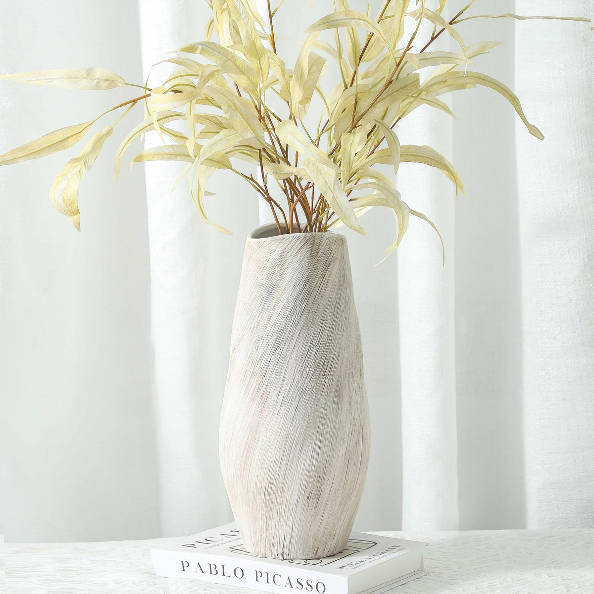 White Ceramic Flower Vase