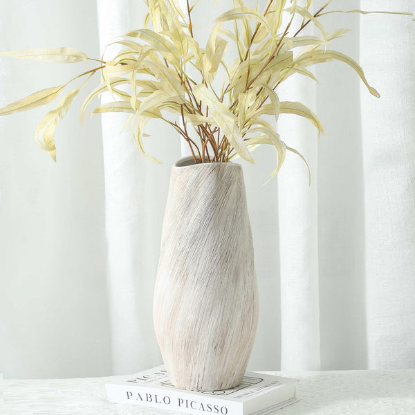 White Ceramic Flower Vase