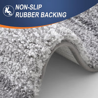 Grey Contour Bath Mat (Set of 2)