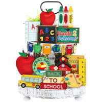 School Tiered Tray Decor (Set of 19)