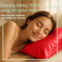 Red Satin Pillowcases (Set of 2)