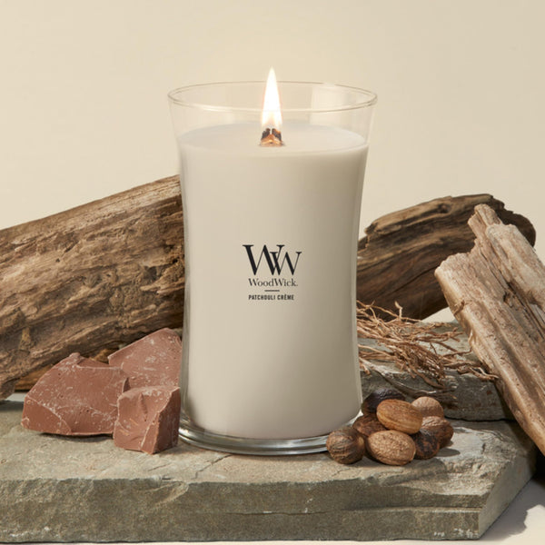 Patchouli Crème Hourglass Candle