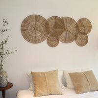 Natural Wicker Wall Decor (Set of 6)