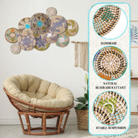 Woven Wall Baskets (Set of 11)