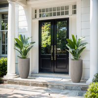Tapered Weathered Concrete Planter