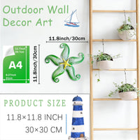 Green Starfish Wall Decor