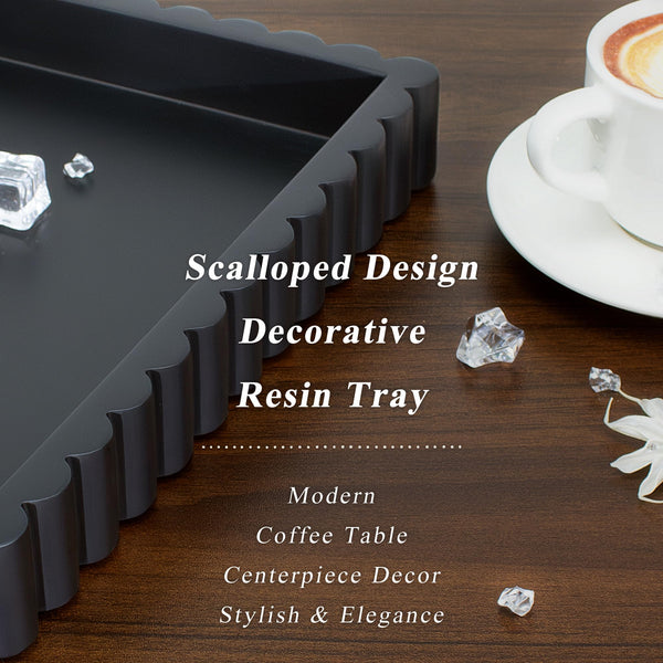 Black Resin Tray