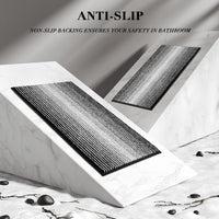 Black Chenille Bath Mat (Set of 2)