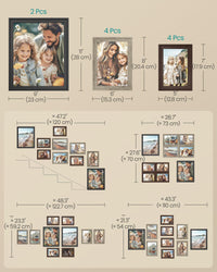 Collage Photo Frames (Set of 10)