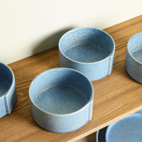 Blue Stoneware Bowls (Set of 4)