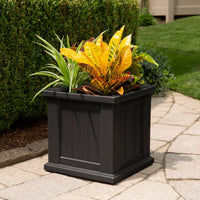 Black Self-Watering Planter