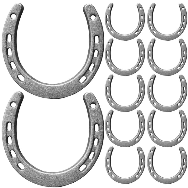 Cast Iron Horseshoes (Set of 12)