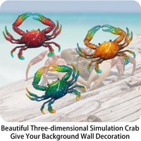 Metal Crab Wall Decor (Set of 3)