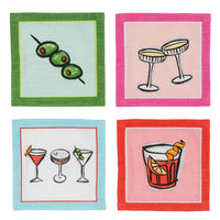 Green Cocktail Napkins