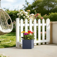 Charcoal Square Concrete Planter