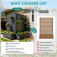 Steel Planter Box with Trellis