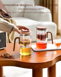 Walnut Magnetic Teapot
