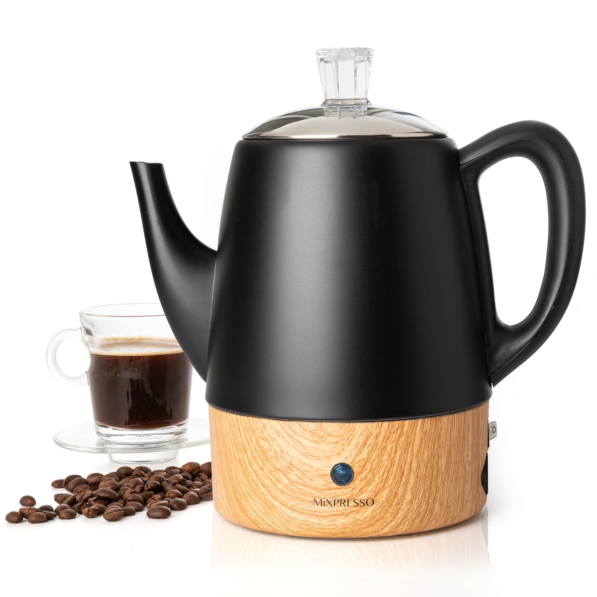 Black Electric Coffee Percolator