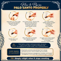 Palo Santo Smudging Sticks (Set of 24)