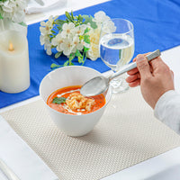 White Melamine Serving Bowls (Set of 2)